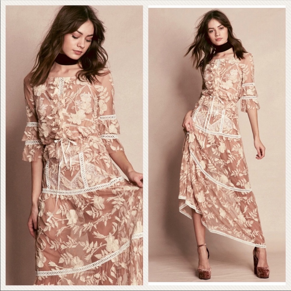 FLL Emelia Crop Top Tiered Skirt Set